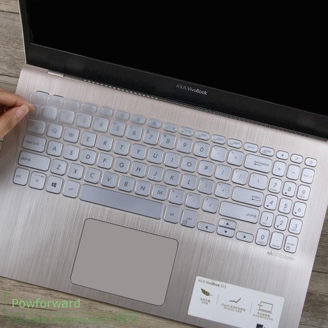 Osłona na klawiaturę laptopa 17 cali, pokrowiec ochronny ze skóry do Asus VivoBook 17 A712, 17.3'' - Wianko - 12