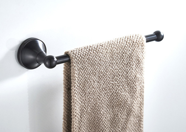 Uchwyt na ręczniki naścienny antyczny kreatywny, czarny, 30cm - Wianko - 25