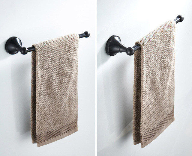 Uchwyt na ręczniki naścienny antyczny kreatywny, czarny, 30cm - Wianko - 27