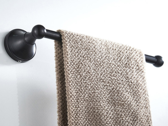 Uchwyt na ręczniki naścienny antyczny kreatywny, czarny, 30cm - Wianko - 26