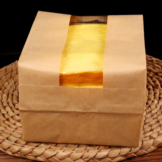 Opakowanie do pieczenia chleba - 50 sztuk papierowych toreb pakowych z przezroczystym okienkiem dla Wedding Party - Wianko - 9