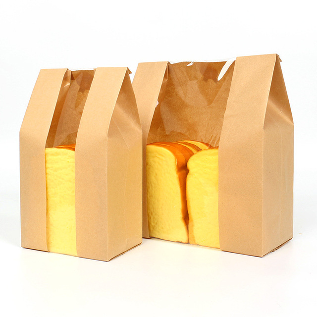 Opakowanie do pieczenia chleba - 50 sztuk papierowych toreb pakowych z przezroczystym okienkiem dla Wedding Party - Wianko - 10