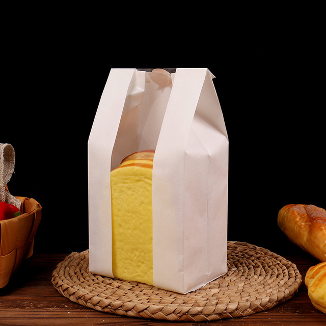 Opakowanie do pieczenia chleba - 50 sztuk papierowych toreb pakowych z przezroczystym okienkiem dla Wedding Party - Wianko - 6