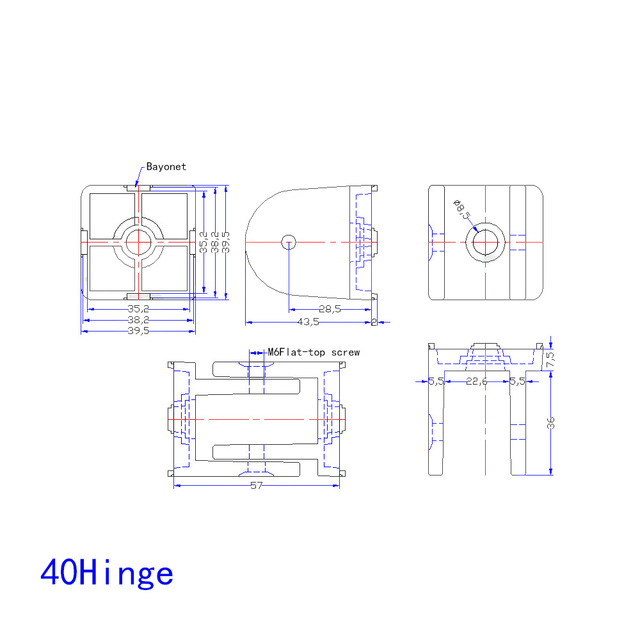 2 sztuki aluminiowego zawiasu ze stopu cynku do regulacji kąta w profilach aluminiowych serii 20/30/40 - Wianko - 7