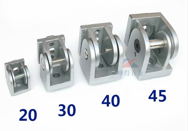 2 sztuki aluminiowego zawiasu ze stopu cynku do regulacji kąta w profilach aluminiowych serii 20/30/40 - Wianko - 3