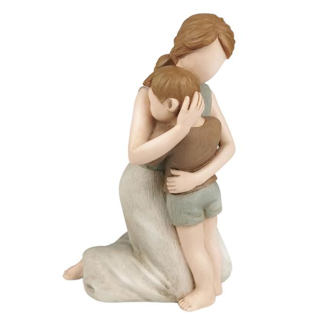 Figurka ręcznie malowana w stylu matki z motywem wierzby - delikatny, niezapomniany posąg do dekoracji pokoju - Wianko - 16