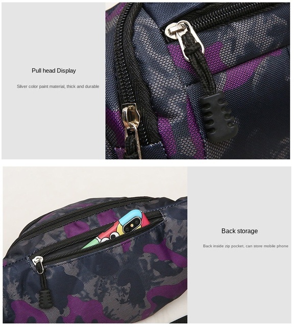 Saszetka torba na biodro unisex piterek podróżna moda - Wianko - 27