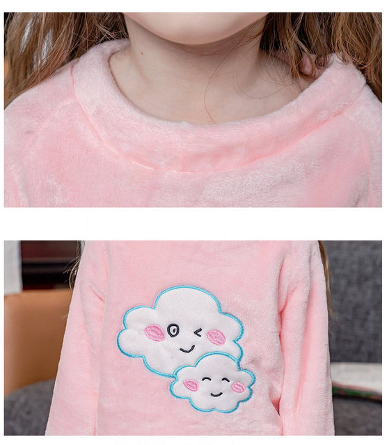 Zimowa piżama dziecięca flanelowa, chłopcy, Cartoon, spodnie, bielizna nocna, dziewczynki, ubranka dla dzieci - Wianko - 27