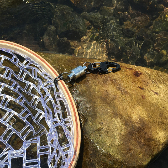 Sieć rybacka SF Fly Fishing Landing, magnetyczna siatka pstrąg złap i zwolnij, zestaw Combo z miękką gumową siatką silikonową - Wianko - 5