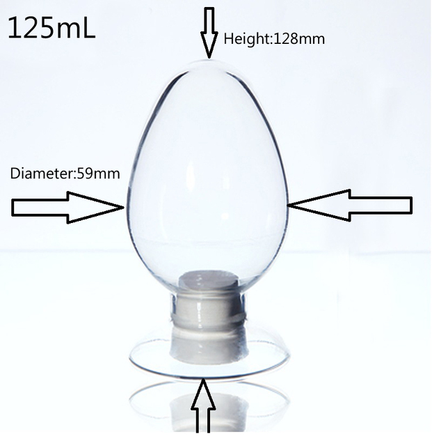 Laboratoryjna butelka szklana LINYEYUE 125mL z czapką i stożkowym wyświetlaczem nasion - Wianko - 1