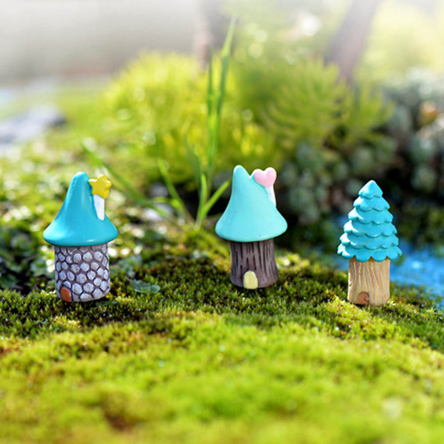 Kolorowe drzewo z żywicy - dekoracja Mini domu dla DIY Terrarium - Wianko - 2