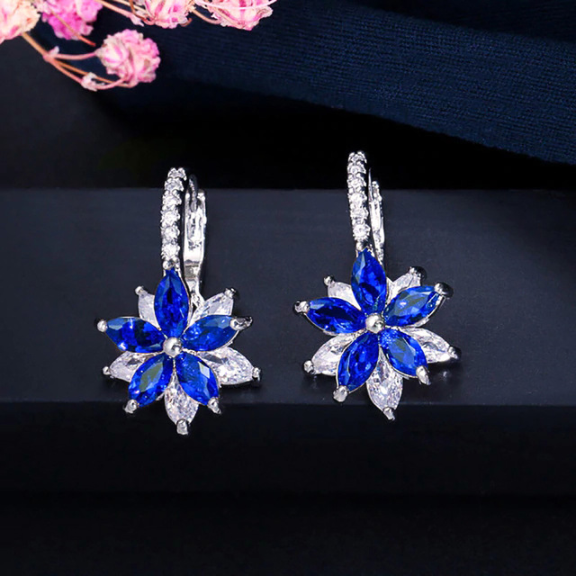 Kolczyki sztyfty HUAMI Fine z kwiatem - biżuteria moda 2020 dla kobiet - Wianko - 20