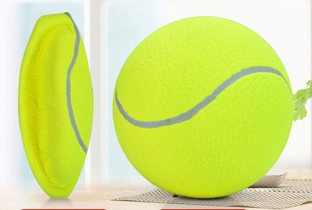 Zabawka interaktywna dla psa - gigantyczna piłka tenisowa 24CM - Wianko - 8