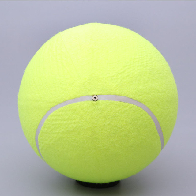 Zabawka interaktywna dla psa - gigantyczna piłka tenisowa 24CM - Wianko - 9