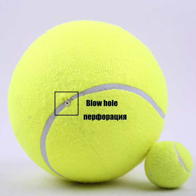 Zabawka interaktywna dla psa - gigantyczna piłka tenisowa 24CM - Wianko - 6