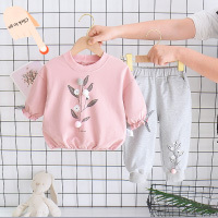 Kombinezon wiosenny/jesienny niemowlęcy z długimi rękawami, jednolity kolor, bawełna, dziecięcy (0-3 lata) - koreańska jakość - Wianko - 11
