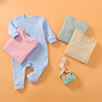Kombinezon wiosenny/jesienny niemowlęcy z długimi rękawami, jednolity kolor, bawełna, dziecięcy (0-3 lata) - koreańska jakość - Wianko - 33