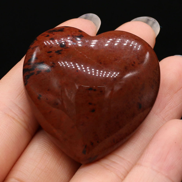 Mała dekoracja w kształcie serca z kamienia naturalnego - prezencik przynoszący szczęście dla sypialni, biurka i ogrodu - Wianko - 20