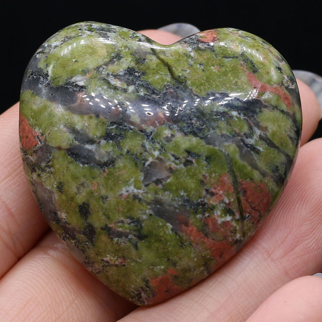 Mała dekoracja w kształcie serca z kamienia naturalnego - prezencik przynoszący szczęście dla sypialni, biurka i ogrodu - Wianko - 21