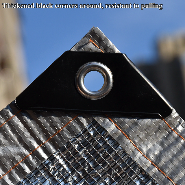 Folia aluminiowa siatka cieniująca anty-UV - Wianko - 4