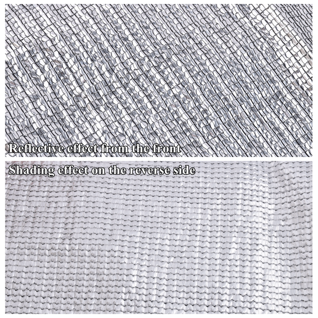 Folia aluminiowa siatka cieniująca anty-UV - Wianko - 3