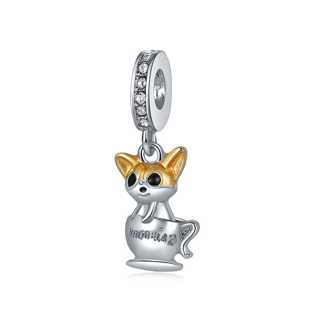 Fit oryginalna bransoletka Pandora Charms z uroczym wisorkiem w kształcie psa dla dziewczynki - biżuteria DIY z koralikami - Wianko - 12