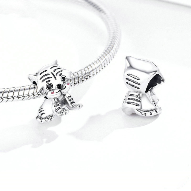 Fit oryginalna bransoletka Pandora Charms z uroczym wisorkiem w kształcie psa dla dziewczynki - biżuteria DIY z koralikami - Wianko - 3