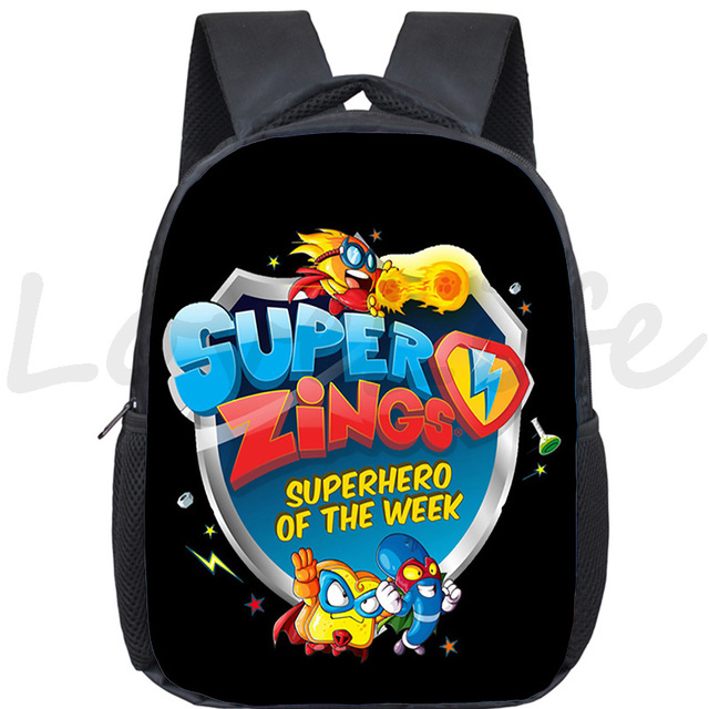 Super plecak dziecięcy Bookbags Super Zings, torba przedszkolna szkolna dla maluchów, chłopców i dziewczynek - prezent na start szkoły - Wianko - 12