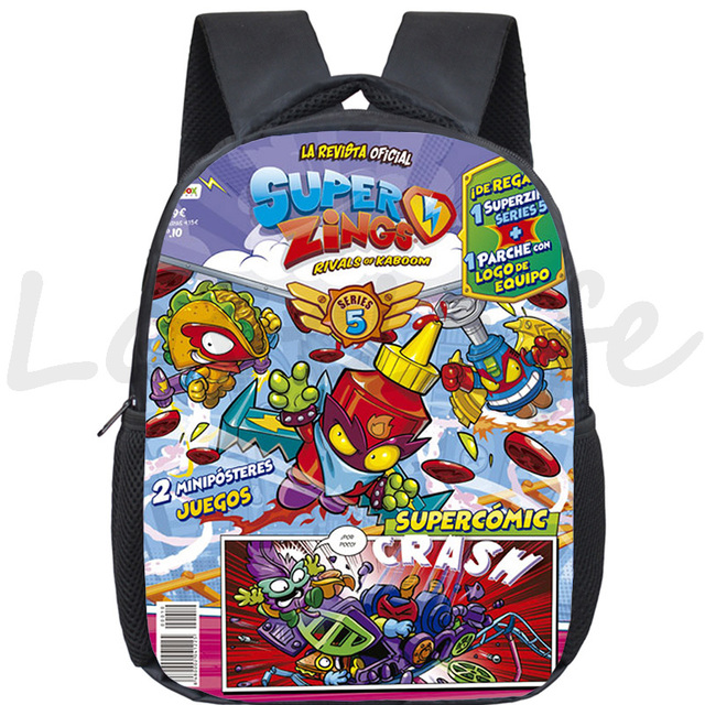 Super plecak dziecięcy Bookbags Super Zings, torba przedszkolna szkolna dla maluchów, chłopców i dziewczynek - prezent na start szkoły - Wianko - 26