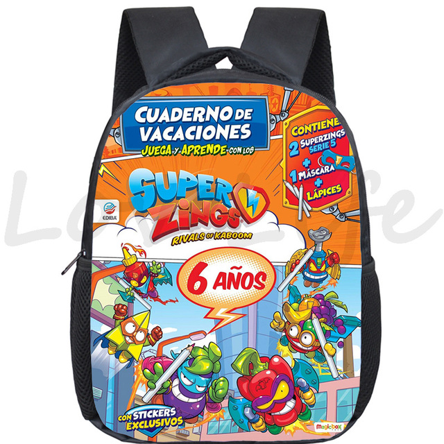 Super plecak dziecięcy Bookbags Super Zings, torba przedszkolna szkolna dla maluchów, chłopców i dziewczynek - prezent na start szkoły - Wianko - 29