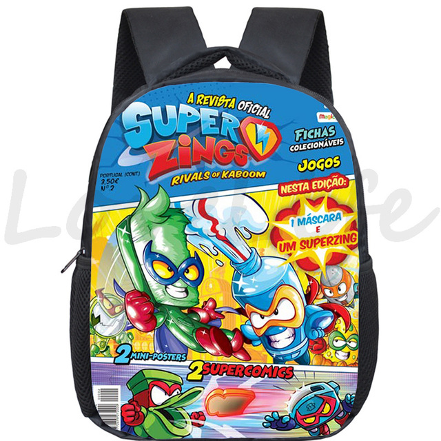 Super plecak dziecięcy Bookbags Super Zings, torba przedszkolna szkolna dla maluchów, chłopców i dziewczynek - prezent na start szkoły - Wianko - 32