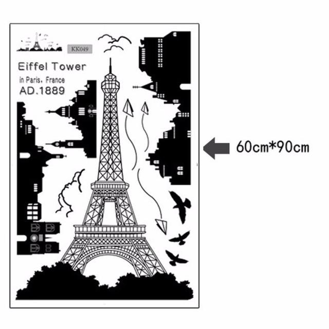 Naklejka ścienna Wieża Eiffla w Paryżu, duże dzieło sztuki do dekoracji salonu, akademika i mieszkania - Wianko - 7
