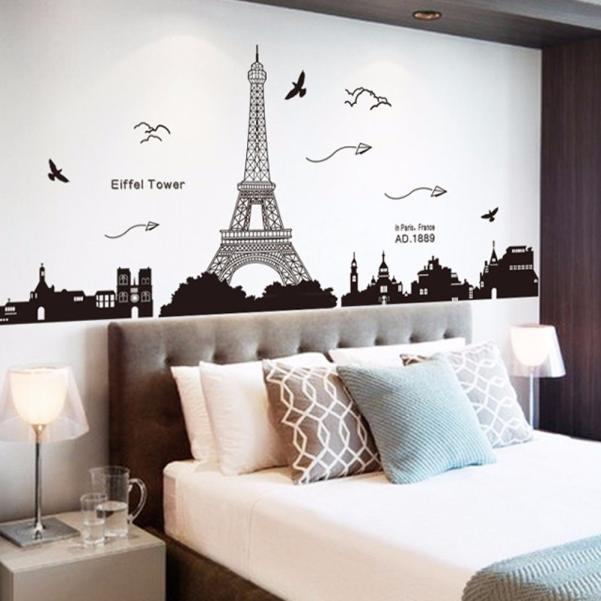 Naklejka ścienna Wieża Eiffla w Paryżu, duże dzieło sztuki do dekoracji salonu, akademika i mieszkania - Wianko - 2