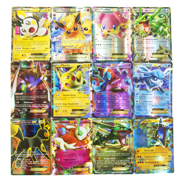 Karty kolekcjonerskie Pokemon EX Card V MAX MEGA TAG TEAM GX - 10-60 sztuk, lśniące, angielska wersja, gra karciana dla dzieci - Wianko - 3