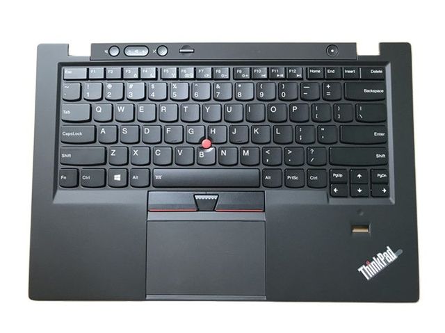 Nowy oryginalny Laptop Lenovo ThinkPad X1 Carbon 1st Gen (typ 34xx) z podświetlaną klawiaturą angielską i podpórką pod nadgarstki - pokrywa C, zestaw 00HT000 - Wianko - 1