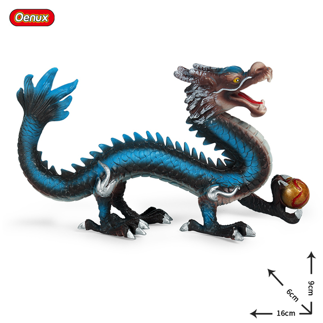 Oryginalna symulacja niebieskiego smoka Smauga Phoenix - Figurka akcji dla dzieci - Wianko - 13