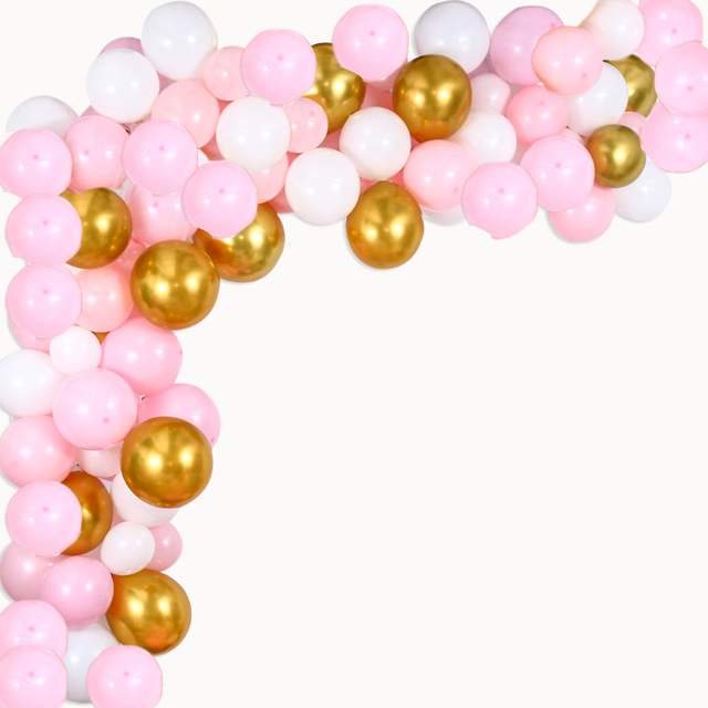 Zestaw 122 różowych, złotych i białych balonów Garland - idealne dekoracje na urodziny, dzień matki, baby shower, zaręczyny, ślub, przyjęcie rocznicowe - Wianko - 7