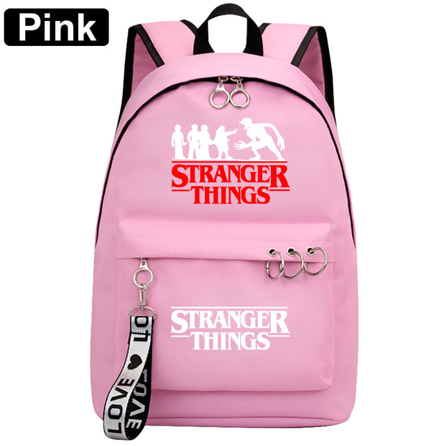 Plecak Stranger Things wodoodporny - kilka kieszeni podróżny dla nastolatek - Wianko - 9