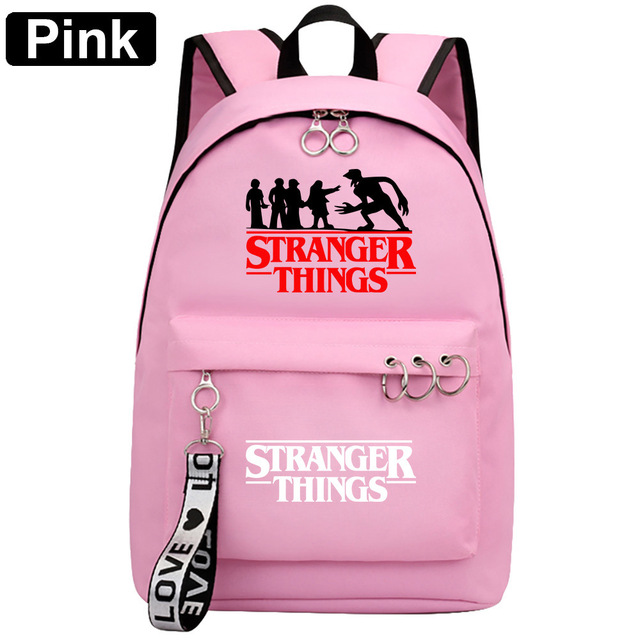 Plecak Stranger Things wodoodporny - kilka kieszeni podróżny dla nastolatek - Wianko - 11