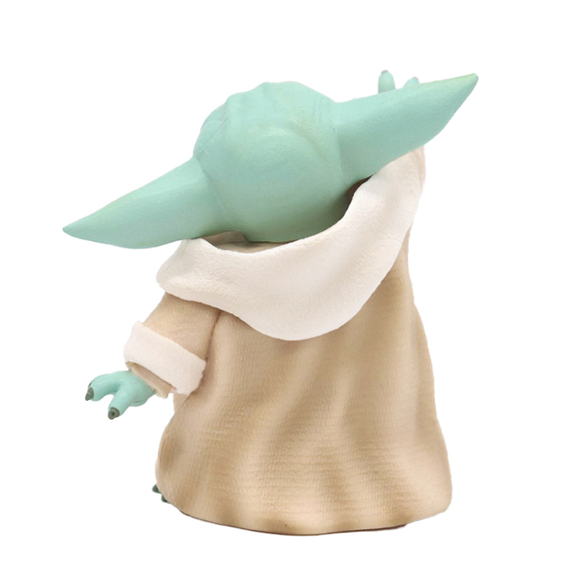 Figurka Yoda z Gwiezdnych Wojen 7cm dla dzieci - kolekcja Mistrza Grogu z Mandalorian, wykonana z PCV - prezent urodzinowy - Wianko - 3