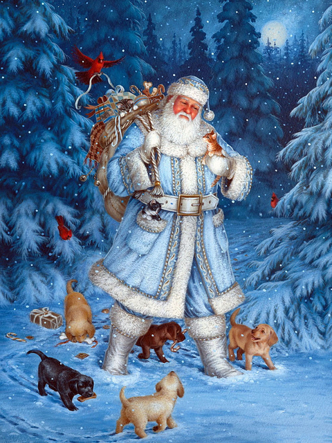 Diamentowe malowanie świętego Mikołaja w stylu kreskówki - ścieg krzyżykowy - Wianko - 8