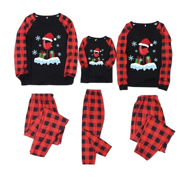 Pasujące piżamy Boże Narodzenie Deer dla całej rodziny - dorosły, dzieciak, rodzina - Top + spodnie Xmas bielizna nocna zestaw Pj Baby Romper 2022 - Wianko - 4