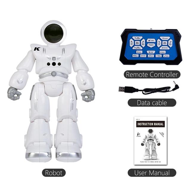 Inteligentny zabawkowy Robot RC 2.4G sterowany zdalnie - czujnik gestów, programowalny, automatyczna prezentacja, taniec, piosenki, oświetlenie - Wianko - 11