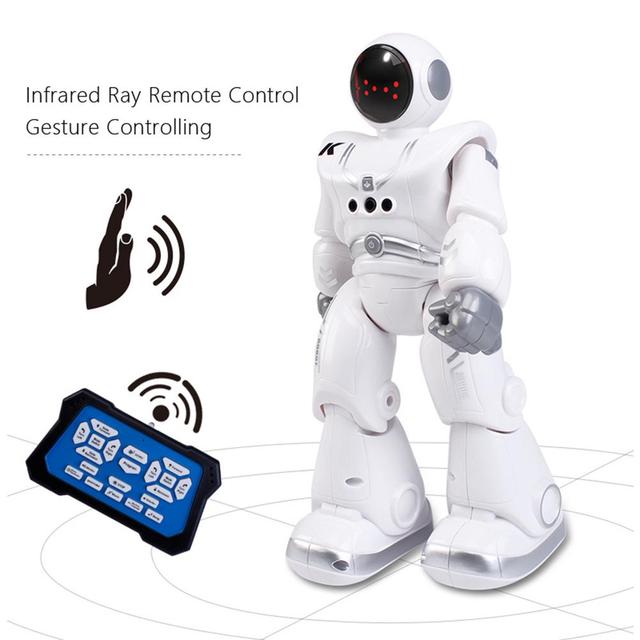 Inteligentny zabawkowy Robot RC 2.4G sterowany zdalnie - czujnik gestów, programowalny, automatyczna prezentacja, taniec, piosenki, oświetlenie - Wianko - 5