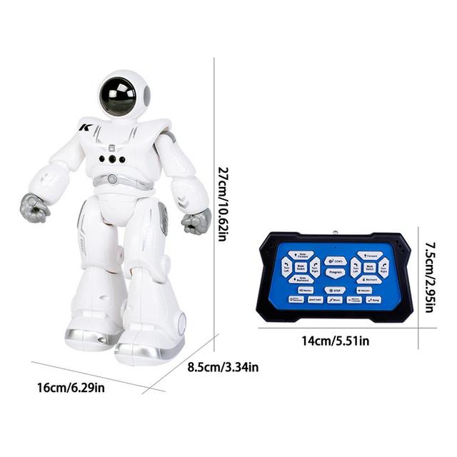 Inteligentny zabawkowy Robot RC 2.4G sterowany zdalnie - czujnik gestów, programowalny, automatyczna prezentacja, taniec, piosenki, oświetlenie - Wianko - 1
