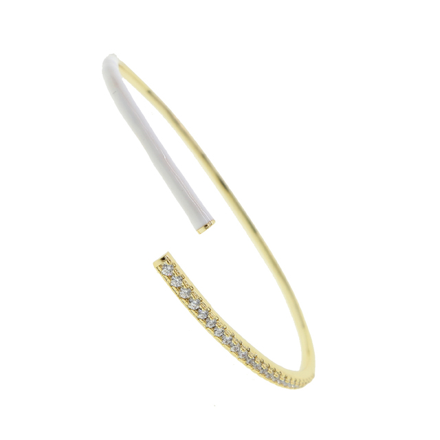 Bransoletka łańcuszkowa z neonową biżuterią Micro Pave w białym kolorze, z kamieniem niebieskim, różowym i żółtym emaliowanym. Mankiet dla kobiet, wysokiej jakości - Wianko - 5