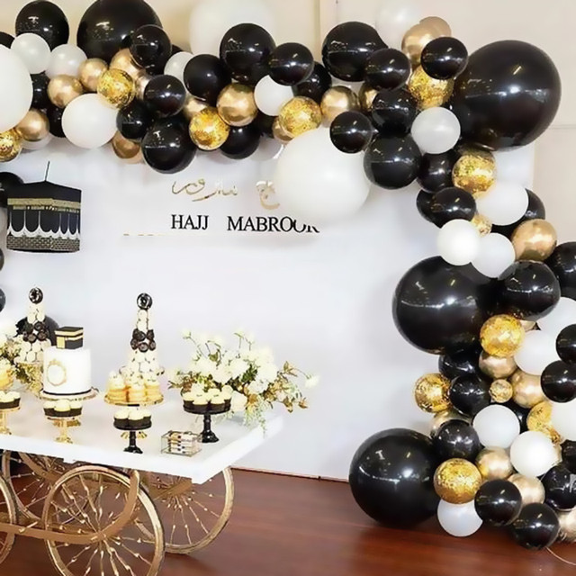 Zestaw 20 sztuk metalicznych balonów: złotych balonów Chrome, lateksowych balonów Multicolor i metalowych Globos - idealne ozdoby na ślub, urodziny dziecka i party - Wianko - 11