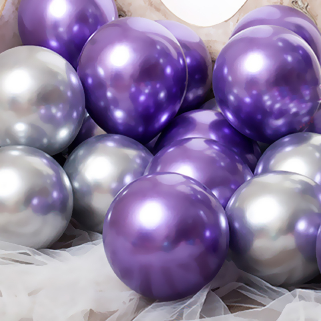 Zestaw 20 sztuk metalicznych balonów: złotych balonów Chrome, lateksowych balonów Multicolor i metalowych Globos - idealne ozdoby na ślub, urodziny dziecka i party - Wianko - 1