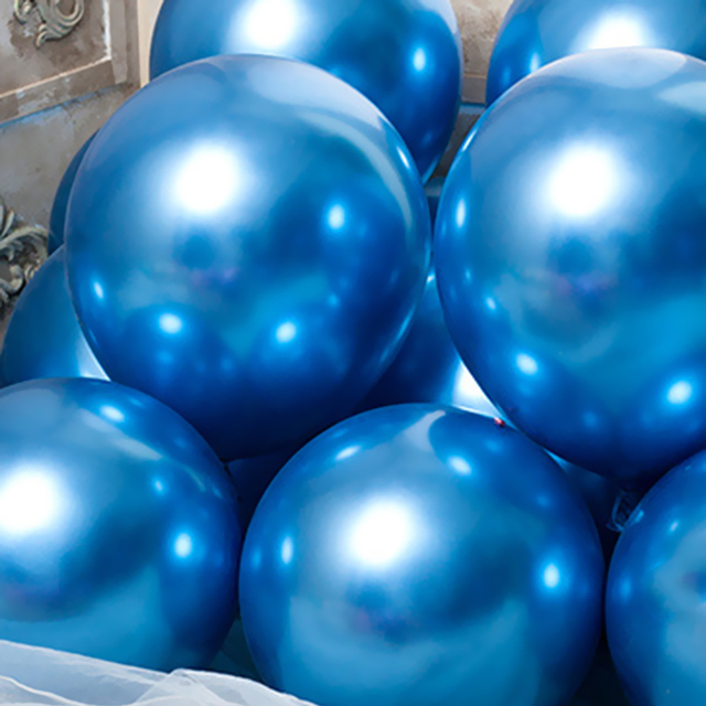 Zestaw 20 sztuk metalicznych balonów: złotych balonów Chrome, lateksowych balonów Multicolor i metalowych Globos - idealne ozdoby na ślub, urodziny dziecka i party - Wianko - 7