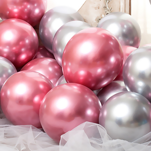 Zestaw 20 sztuk metalicznych balonów: złotych balonów Chrome, lateksowych balonów Multicolor i metalowych Globos - idealne ozdoby na ślub, urodziny dziecka i party - Wianko - 5